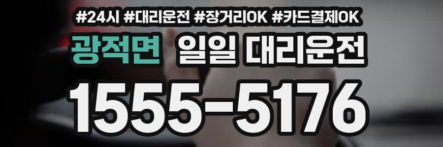 광적면 일일 대리운전