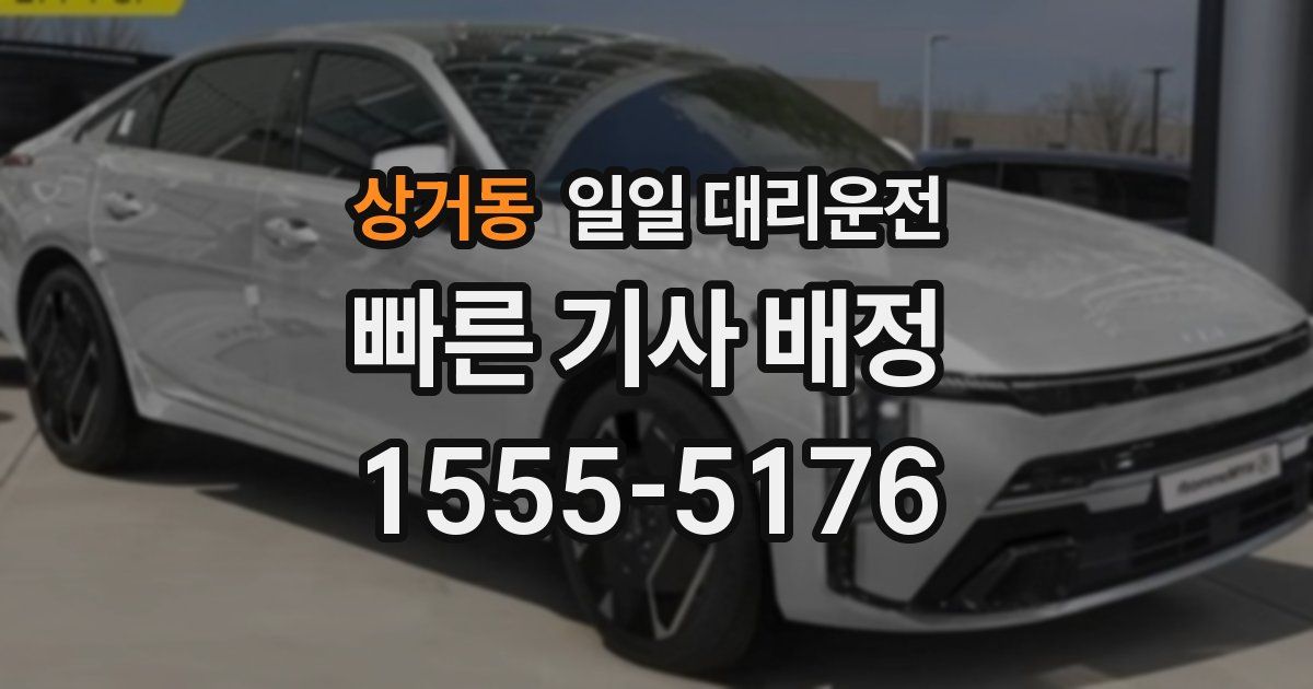 상거동 일일 대리운전