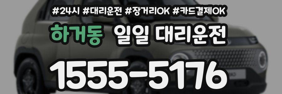 하거동 일일 대리운전