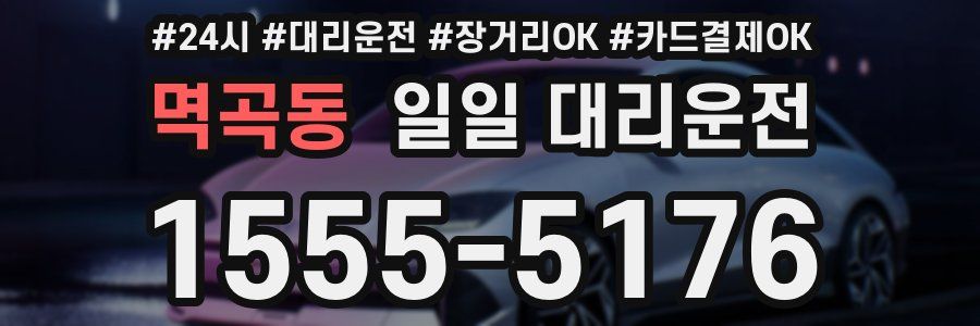 멱곡동 일일 대리운전