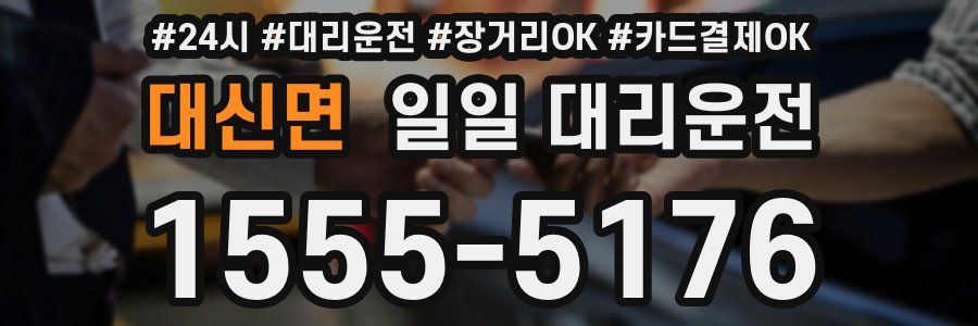 대신면 일일 대리운전