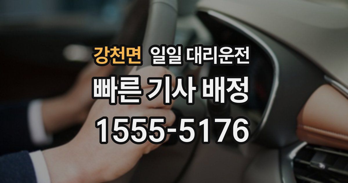 강천면 일일 대리운전