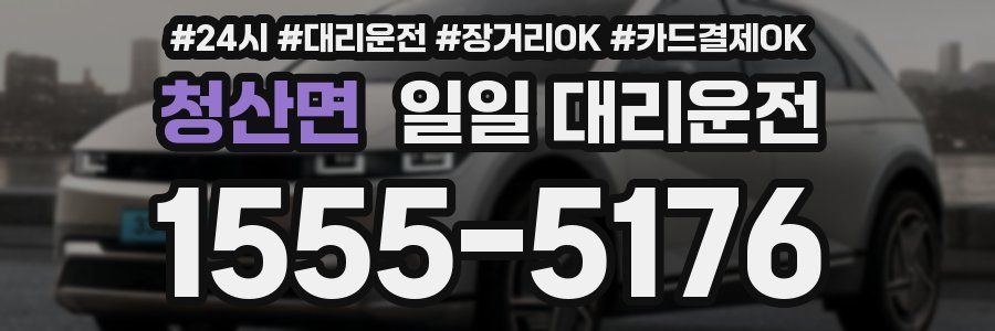 청산면 일일 대리운전