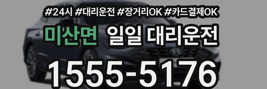 미산면 일일 대리운전