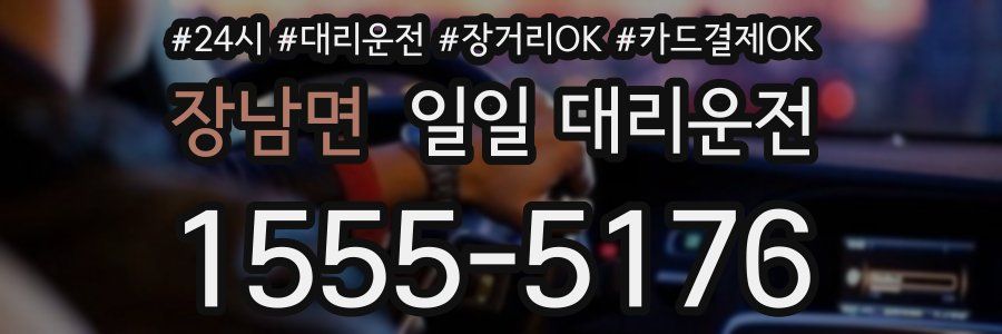 장남면 일일 대리운전