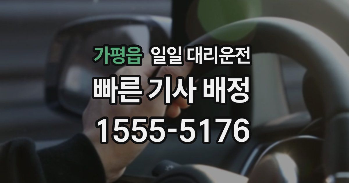 가평읍 일일 대리운전