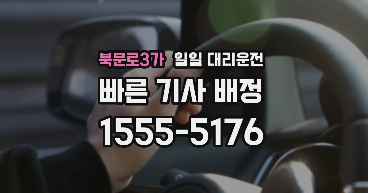 북문로3가 일일 대리운전