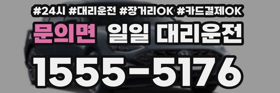 문의면 일일 대리운전