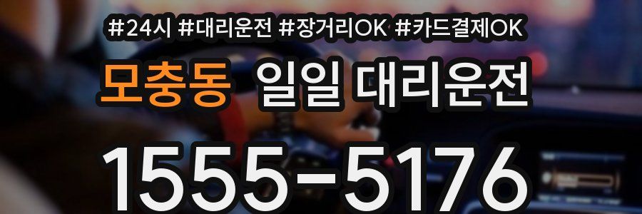 모충동 일일 대리운전