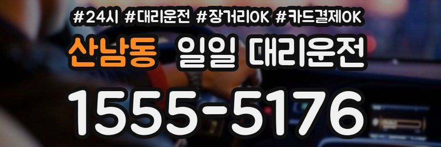 산남동 일일 대리운전