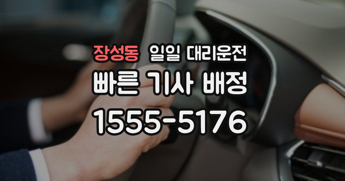 장성동 일일 대리운전