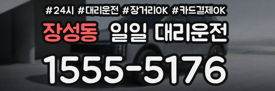 장성동 일일 대리운전