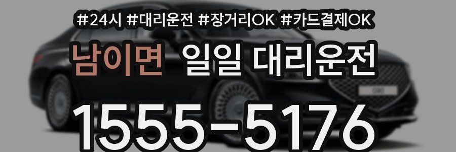 남이면 일일 대리운전
