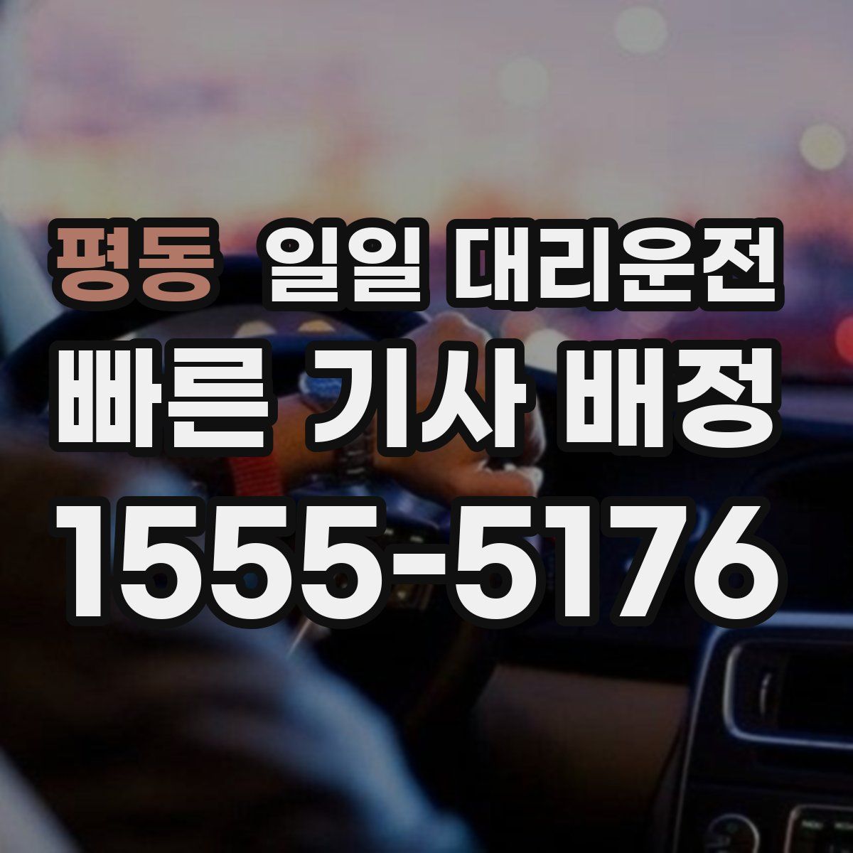 평동 일일 대리운전