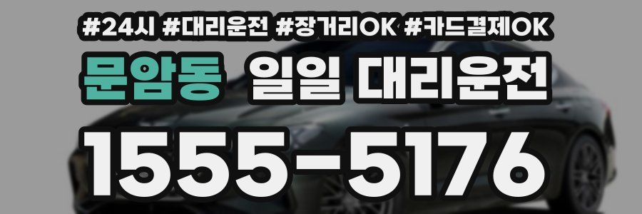문암동 일일 대리운전