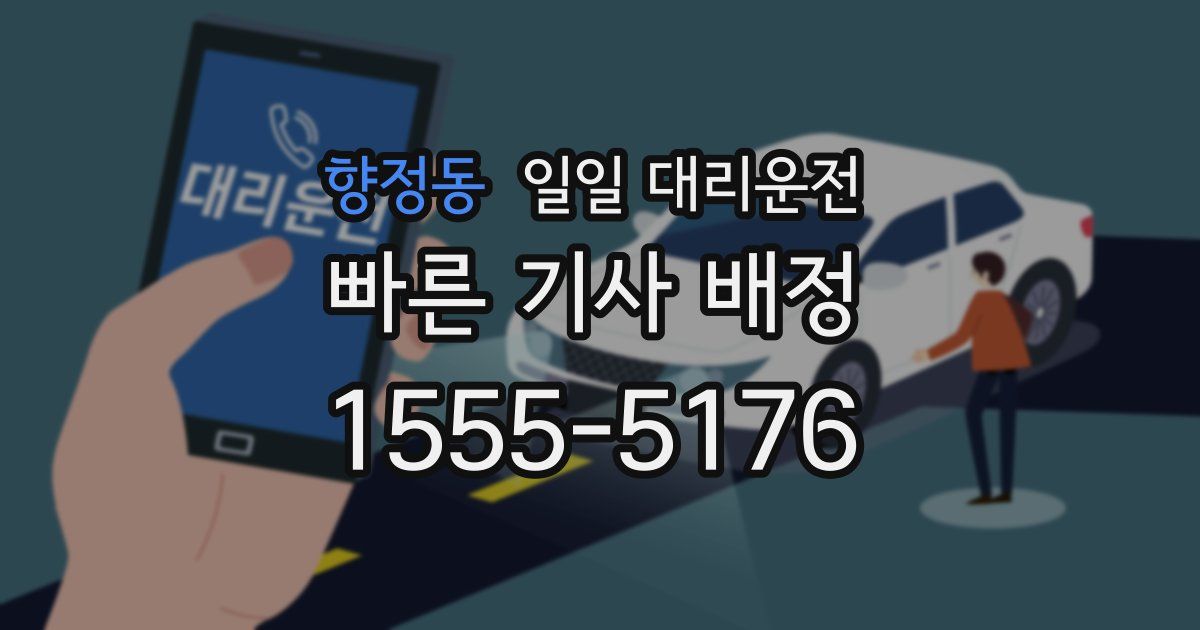 향정동 일일 대리운전