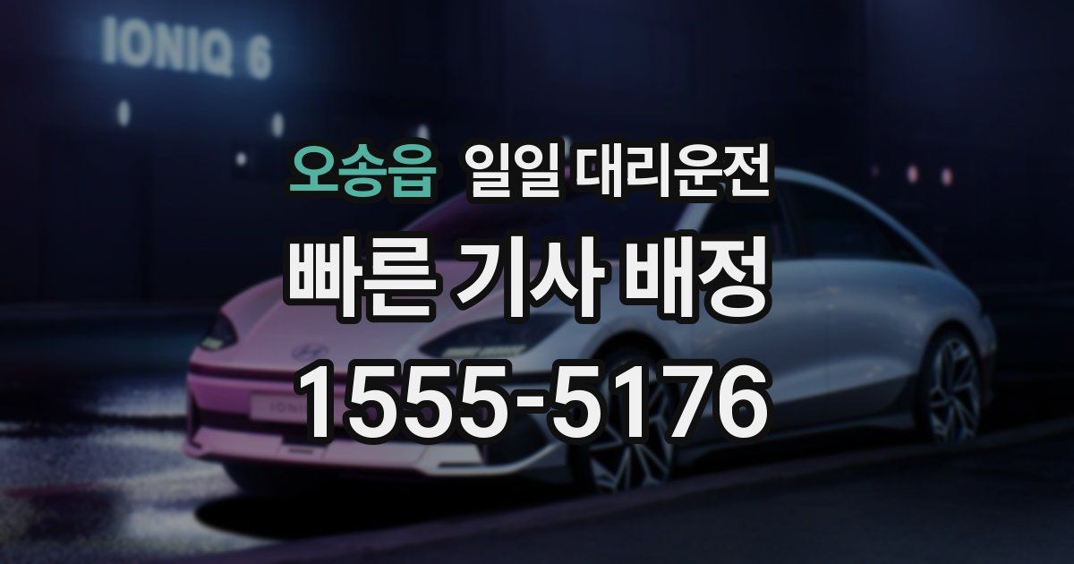 오송읍 일일 대리운전