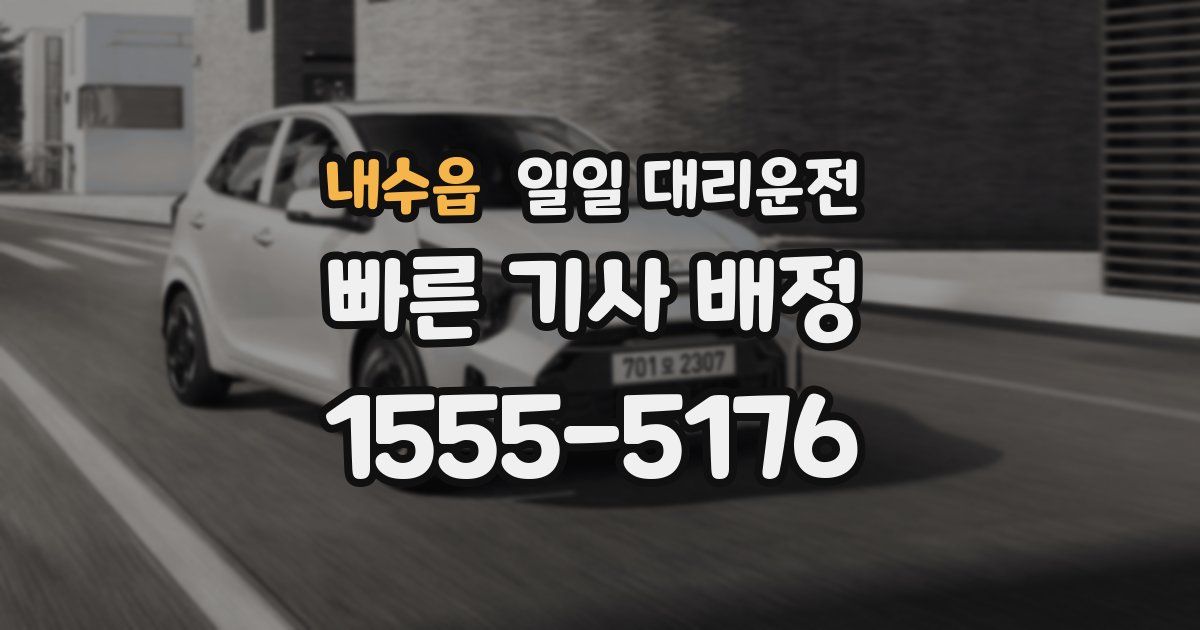 내수읍 일일 대리운전
