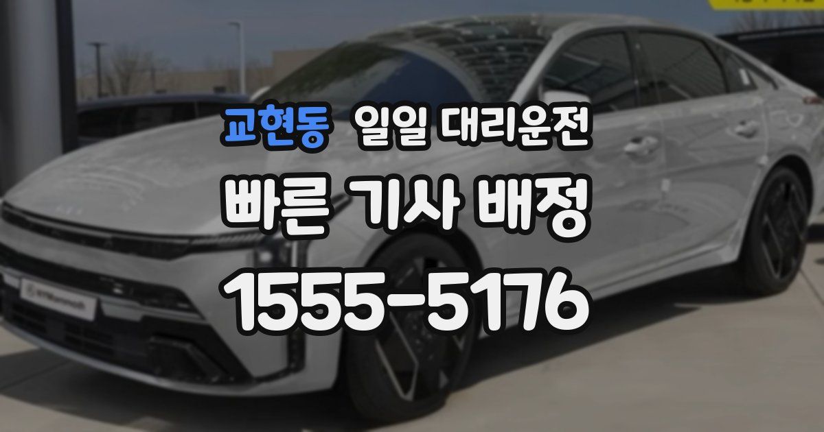 교현동 일일 대리운전
