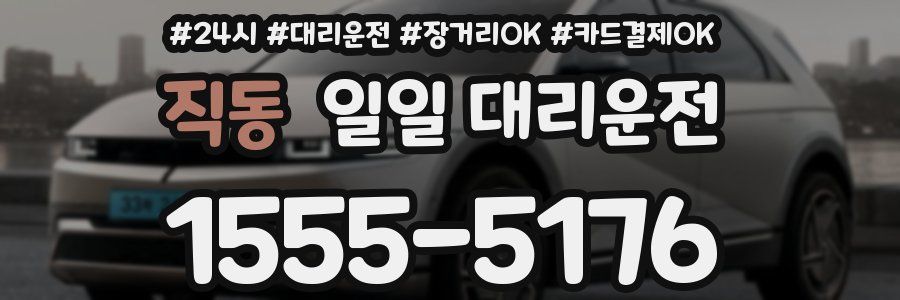 직동 일일 대리운전