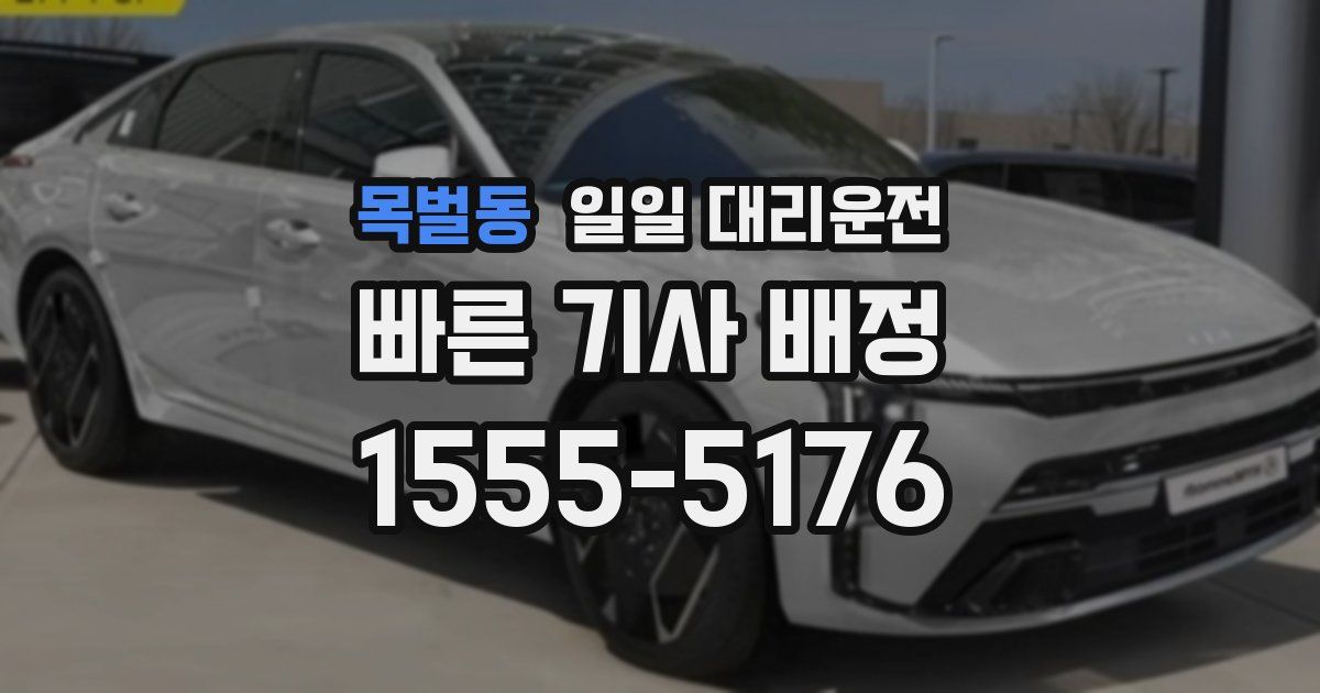목벌동 일일 대리운전