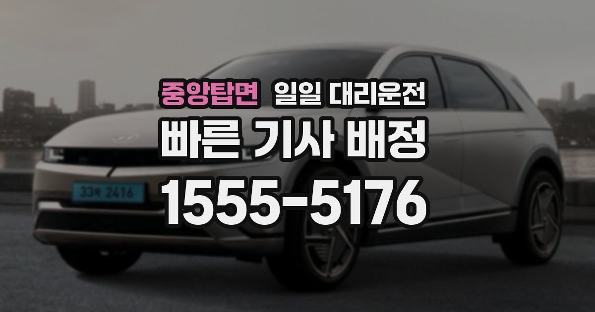 중앙탑면 일일 대리운전