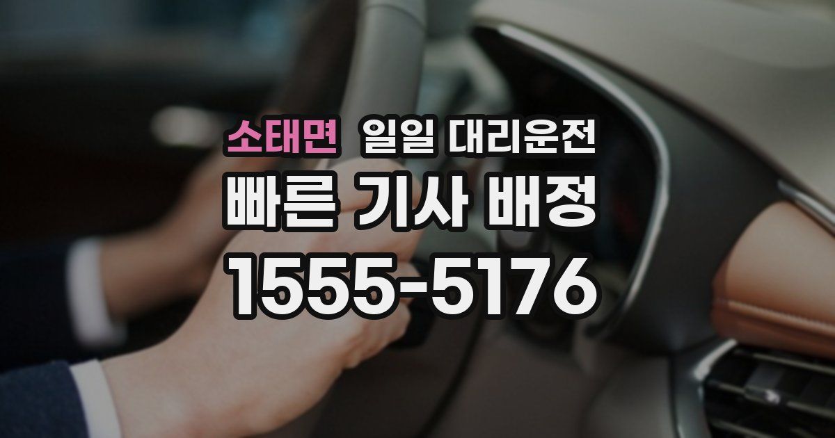 소태면 일일 대리운전
