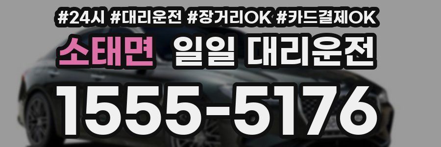 소태면 일일 대리운전