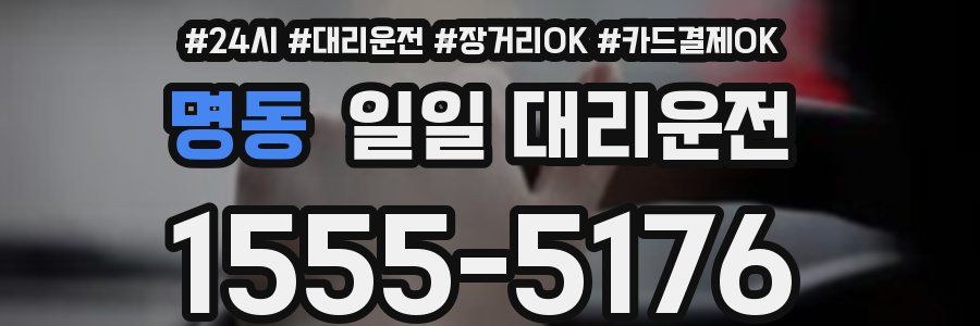 명동 일일 대리운전