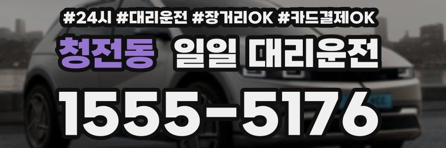 청전동 일일 대리운전