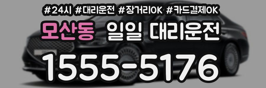 모산동 일일 대리운전