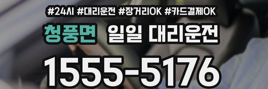 청풍면 일일 대리운전