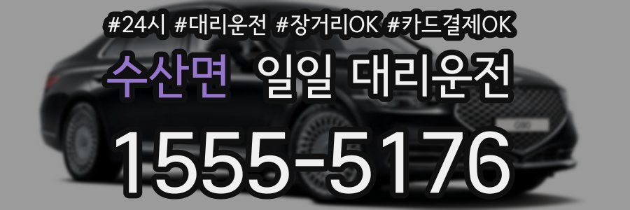 수산면 일일 대리운전