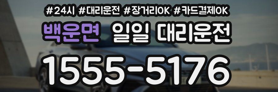 백운면 일일 대리운전