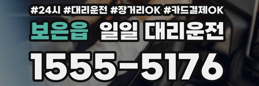 보은읍 일일 대리운전
