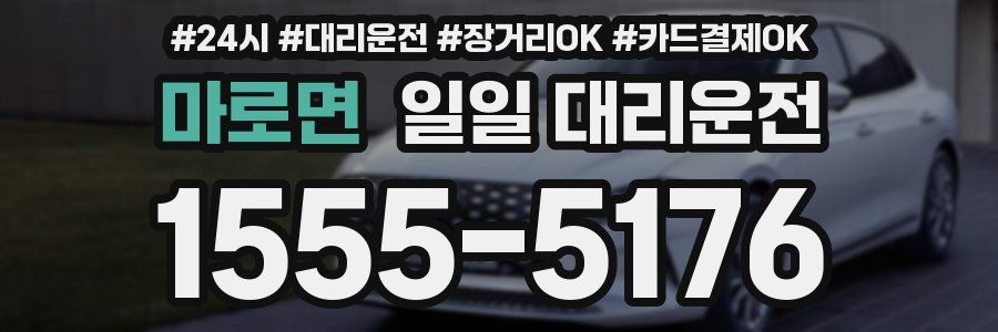 마로면 일일 대리운전