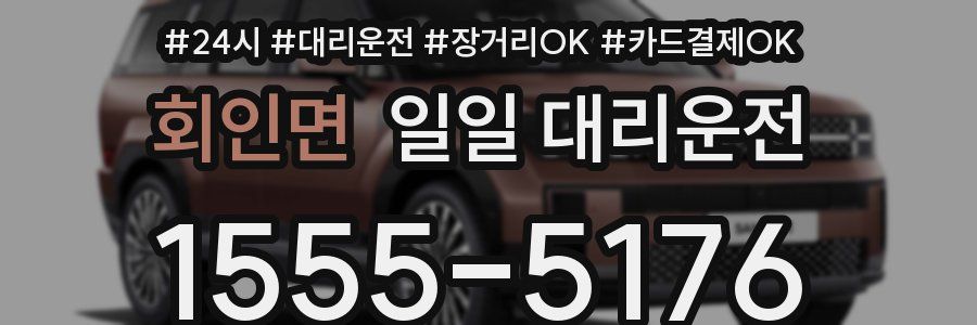 회인면 일일 대리운전