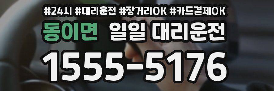 동이면 일일 대리운전