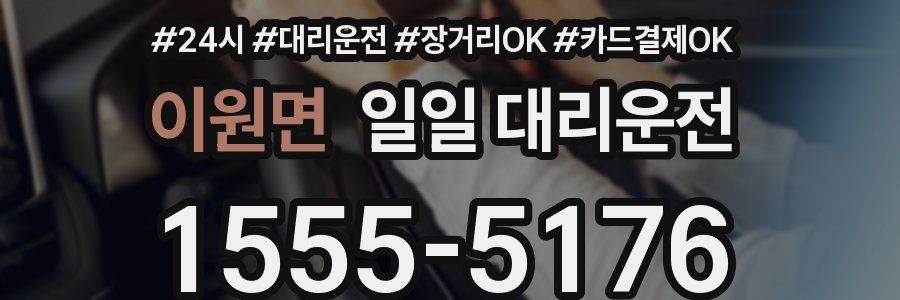 이원면 일일 대리운전