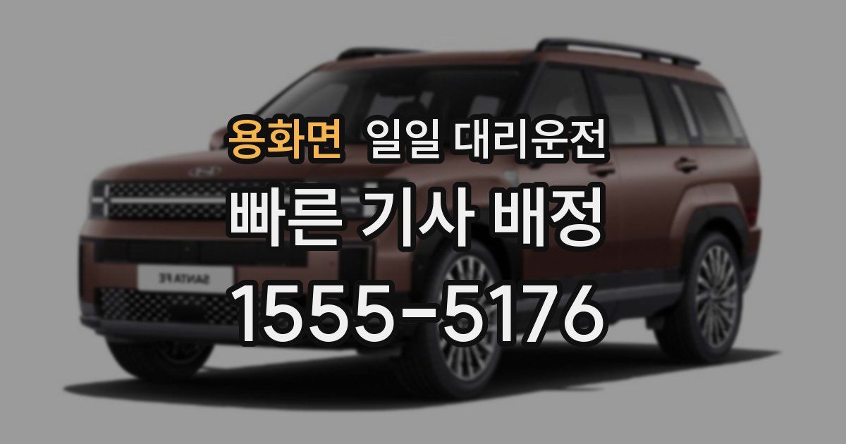 용화면 일일 대리운전