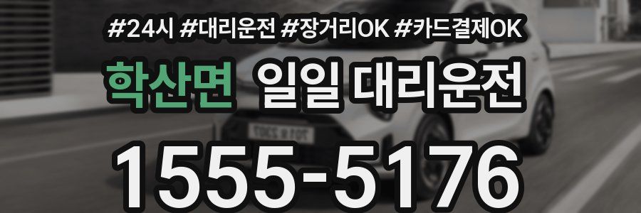 학산면 일일 대리운전