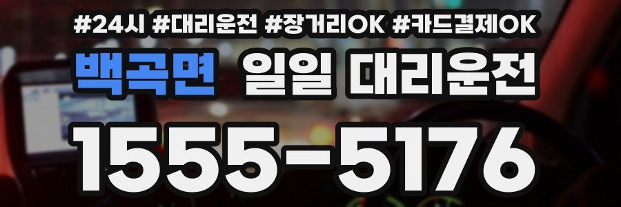 백곡면 일일 대리운전