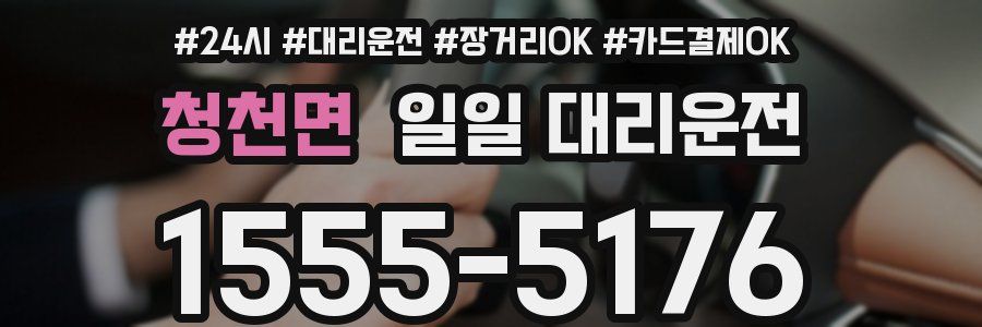 청천면 일일 대리운전