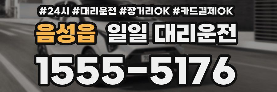 음성읍 일일 대리운전