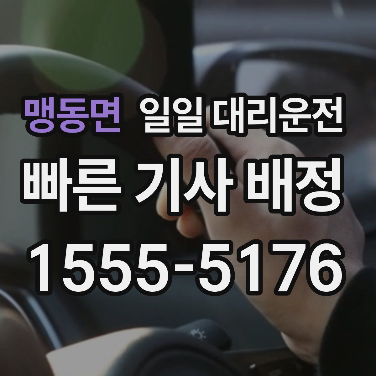 맹동면 일일 대리운전
