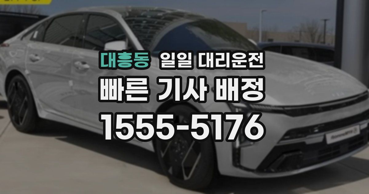 대흥동 일일 대리운전