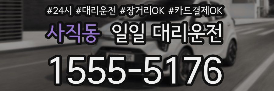 사직동 일일 대리운전