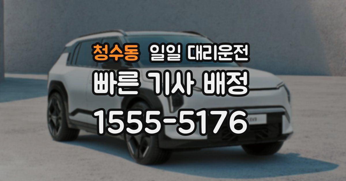 청수동 일일 대리운전