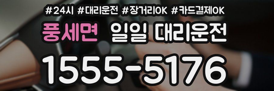 풍세면 일일 대리운전