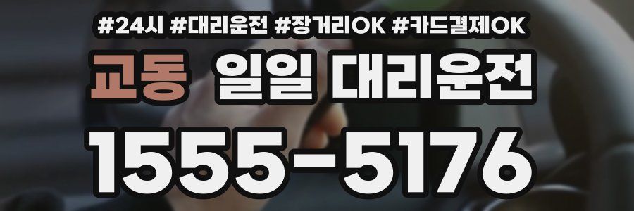 교동 일일 대리운전